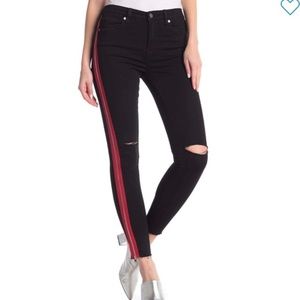 BLANK NYC Jeans High Rise Tuxedo Distressed Skinny